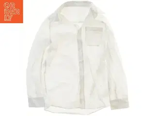 Hvid skjorte med lomme (str. 146)