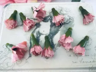 Kunstig blomster lyserøde til hobby 