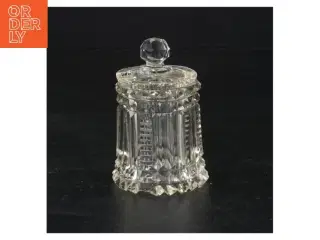 Krystalglas med låg evt til sennep chilliesovs eller endet (str. 8 x 5 cm)