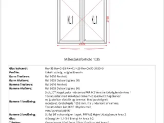 Outline vinduer og dør
