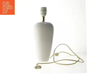 Hvid bordlampe (str. 34 cm)