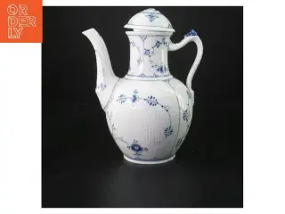 Tekande i porcelæn med musselmalet dekoration fra Royal Copenhagen (str. 24x20 cm)