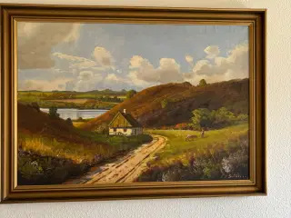 Maleri af Anders S. Thoring. Motiv Landskab