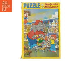 Benjamin Blümchen puslespil 64 brikker fra Kidfun (str. 4x28x19 cm)