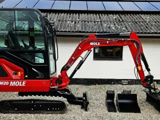 MOLE M20 / fabriksny / Yanmar motor / skovlsæt