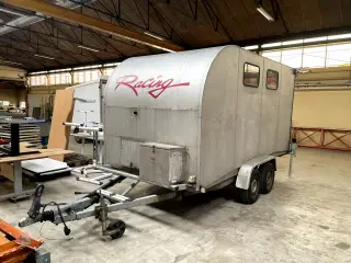 Autotrailer 2000 kg. Tempo 100, Tiplad HELE ladet