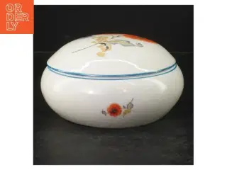 Porcelænsskål med låg fra Jlmenau (str. Ø. 16 cm)