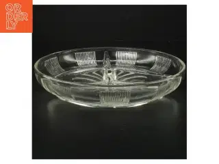 Antikt Tredelt Glas Serveringsfad