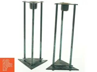 Metallysestager i trekantet design (str. 20x10 cm)