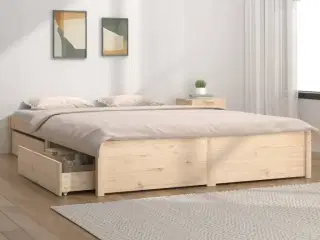Sengeramme med skuffer 140x200 cm