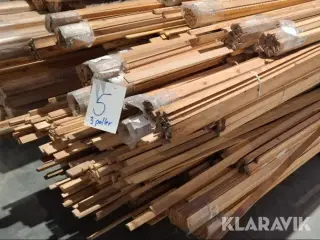 Assorteret træ lister ca 800 styk