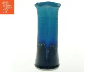 Blå keramisk vase (str. 18 cm)