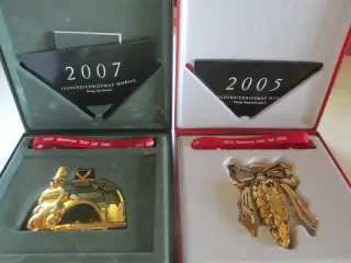 Fine Georg Jensen juleuro 2005 og 2007 pr stk