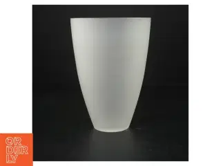 Mælkehvid glas vase (str. 20 cm)