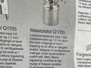 Professionel malerpistol med viskositet meter