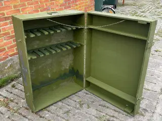 Gl.militær kasser. Som brug til havebord/barskab