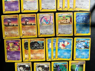 23 Ecard series, vintage pokemonkort. Sk, aq, EX