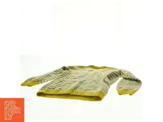 Stribet strikket sweater (str. 31 x 46 cm ærme 34 cm)