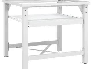 Sokkel til vaskemaskine med udtrækshylder hvid