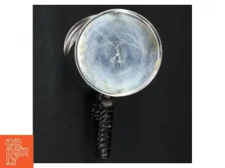 Sølvkande, 2-tårnet  og glas fra Richmond (str. H. 13,5 cm. ø 7 cm)