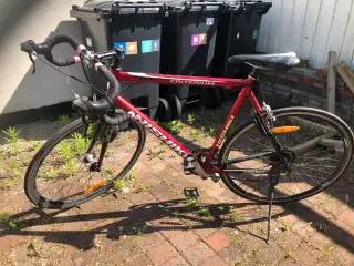 Rød racer cykel