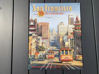 Flotte metalskilte fra Californien