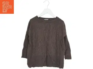 Brun sweater med pailletter fra Pomp de Lux (str. 104)