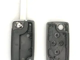 Flipnøgle rep sæt for Citroen og Peugeot 4 knaps uden batteri holder