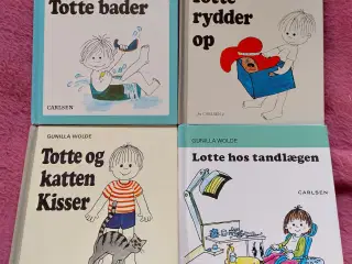 4 Stk. Totte - Lotte Bøger