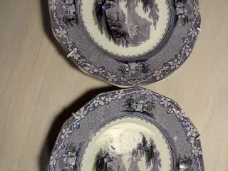 Antik engelsk tallerkner “Jenny Lind”