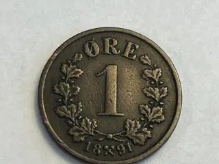 1 øre 1891 Norge