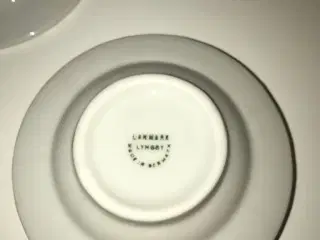 Lyngby Porcelæn fad/kuvertaskebæger