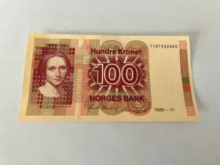100 Kroner Norge 1985