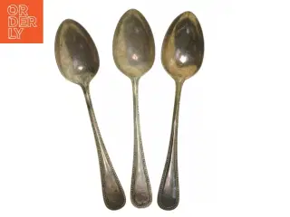 Tre vintage sølvskeer (str. 21 cm)