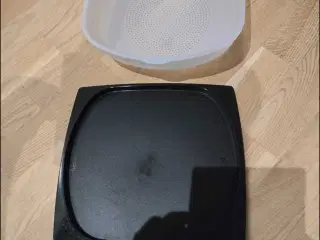 Osteklokke fra Tupperware. Stor størrelse