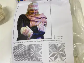 3 sæt strikkekits enten til sokker, vanter eller h