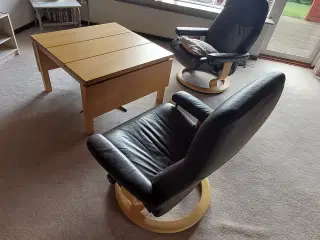 Sofa bord + 2 stressless lænestole