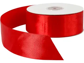 Rødt Satinbånd 38 mm x 50 m - Elegant Dekoration
