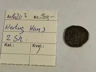 2 Skilling Hertug Hans Den Yngre 1620