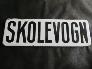 SKOLEVOGN Gammel emaljeskilt.