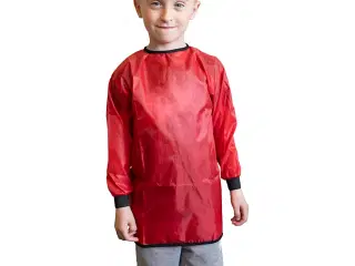 Rød Malerkittel til Børn 2-4 år - 10 stk.