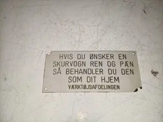 super fedt lille skilt ikke et man se så tit