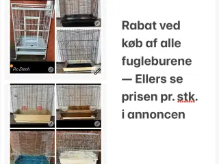 7 fuglebur sælges samlet eller hver for sig
