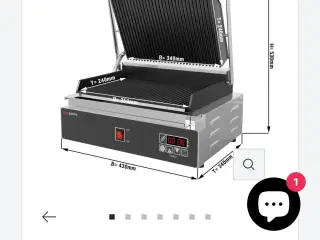 elektronisk grill /panini maskine som ny 