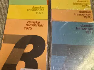 Frimærker årsmapper 1973-79 + 1990-91