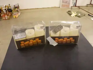 2 pakker vokslys m/timer LED CANDLE