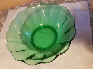 Grøn glas Skål 