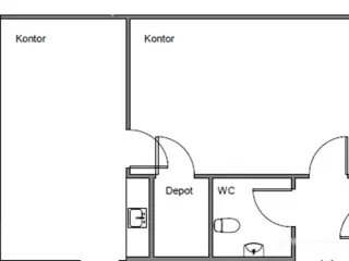 76 m² kontorlokaler til overtagelse i Middelfart Midtpunkt