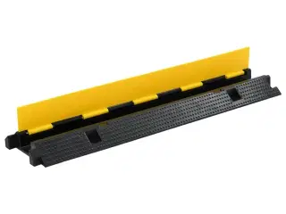 Kabelbeskytterrampe 1 kanal 2 stk. gummi 100 cm