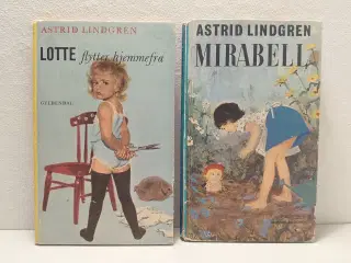 Astrid Lindgren:2stk, Mirabell og Lotte flytter ..